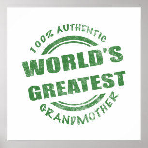 100 % godkänd farmor poster