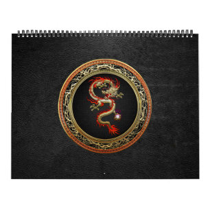[100] Golden Chinese Dragon Fucanglong Kalender