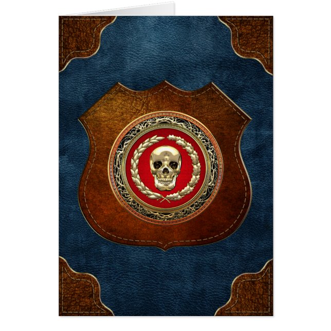[100] Golden Skull Hälsningskort (Framsidan)