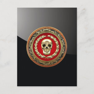 [100] Golden Skull Vykort