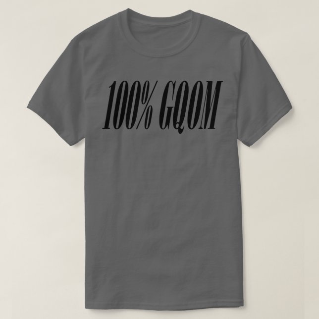100 GQOM uvwx T Shirt (Design framsida)