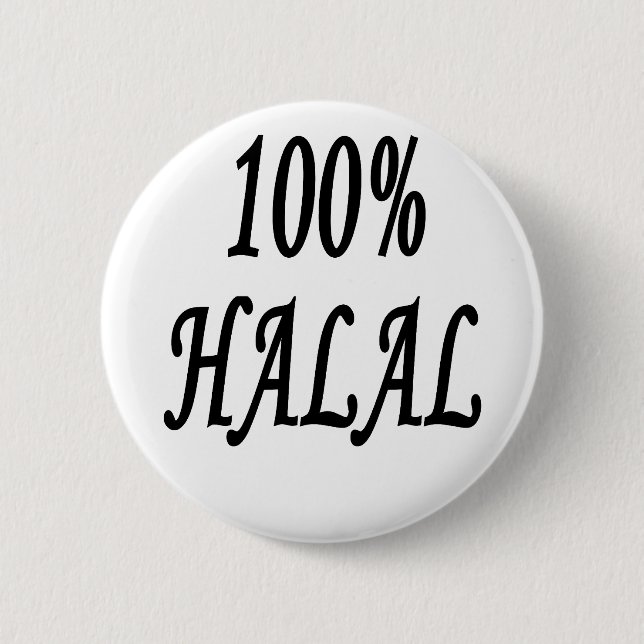 100% HALAL KNAPP (Framsida)
