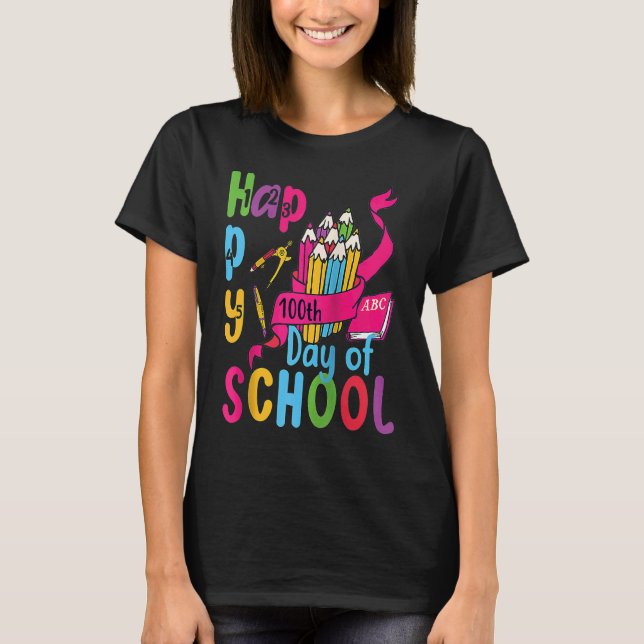 100 Happy School Teacher's Day 100 Smarter Women's T Shirt (Framsida)