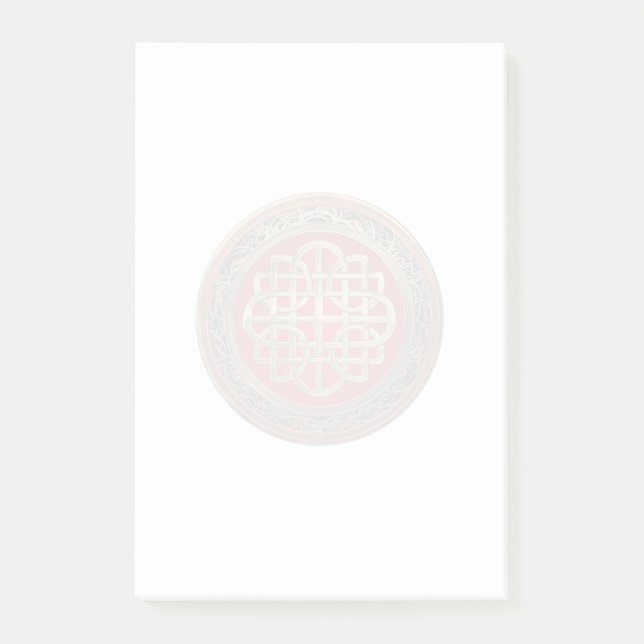 [100] Helig Celtic Guld Knot Kor Post-it Block (Framsida)