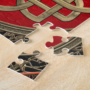 [100] Helig Celtic Guld Knot Kor Pussel