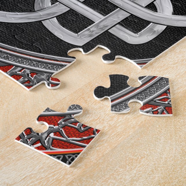 [100] Helig Celtic Silver Knot Kor Pussel (Sidan)
