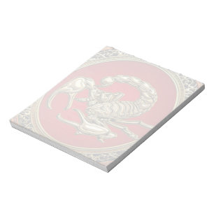 [100] Helig Golden Scorpion on Red Anteckningsblock