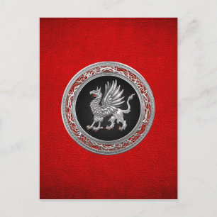 [100] Helig Silver Griffin Vykort