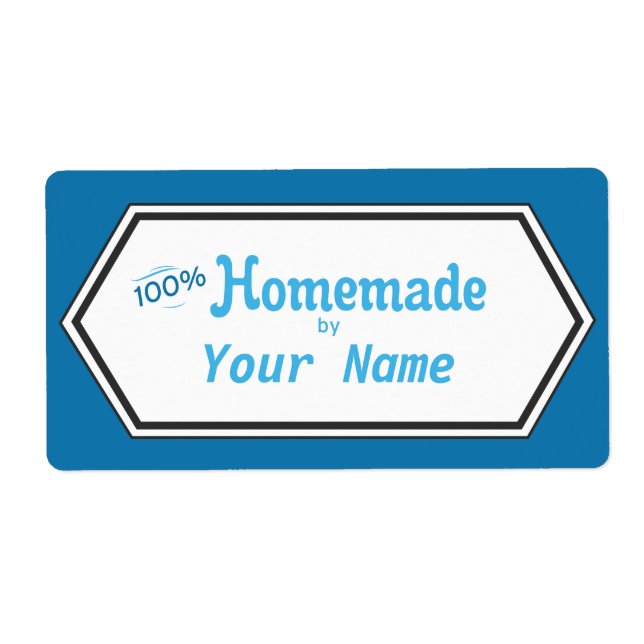 100 % hemmaad livsmedelsetikett fraktsedel (Framsidan)