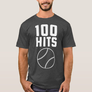 100 Hits Softball Baseball Coach High School Softb T Shirt