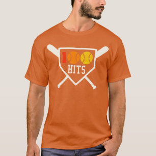 100 Hits Softball Baseball Coach High School Softb T Shirt