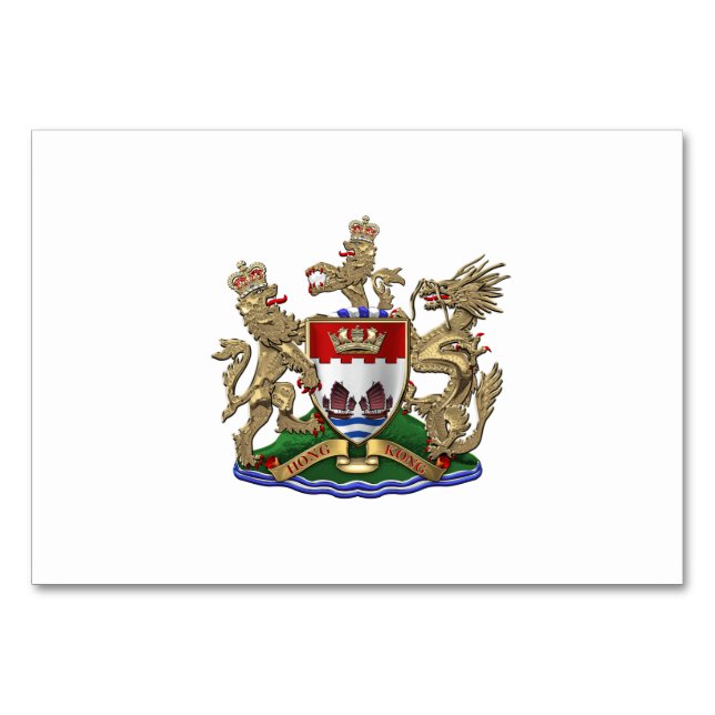 [100] Hongkong - 1959-1997 Jackande av Arm Bordsnummer (Baksidan)