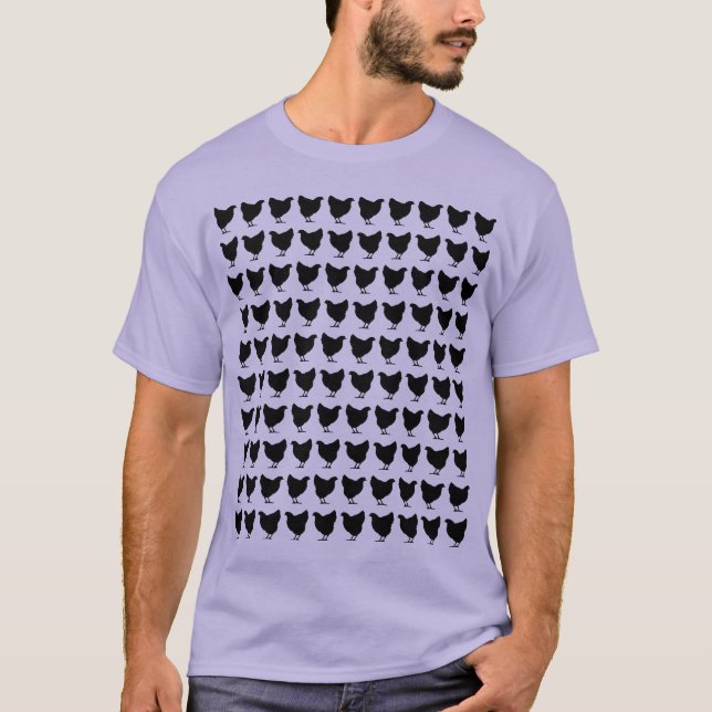 100 hönor - svarta t-shirt (Framsida)