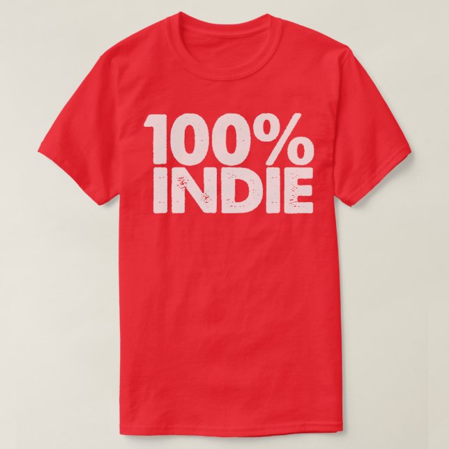100 INDIE T SHIRT (Design framsida)