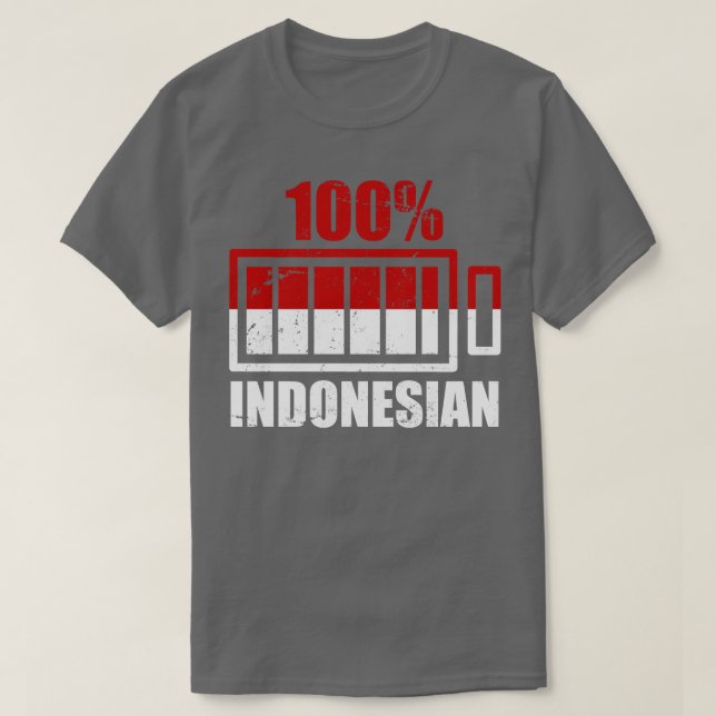100 Indonesien T Shirt (Design framsida)