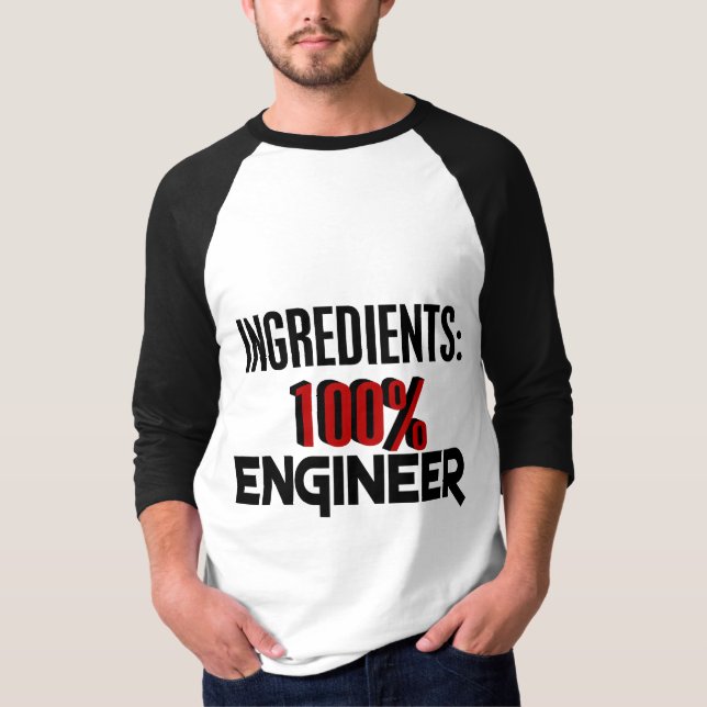 100 % Ingenjör T-shirt (Framsida)