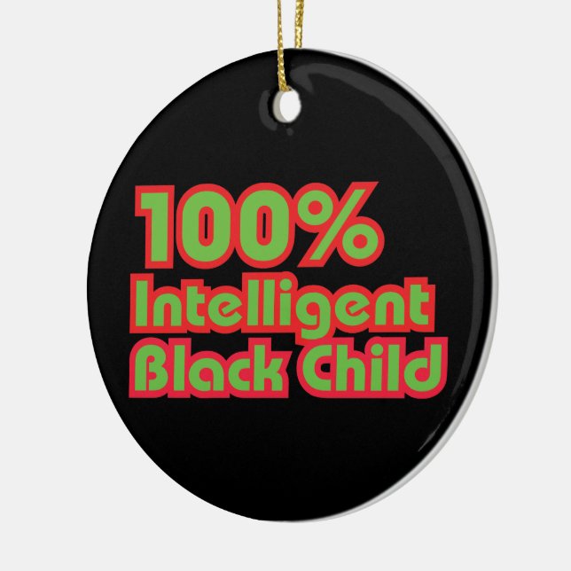 100 % Intelligent Black Child Julgransprydnad Keramik (Vänster)