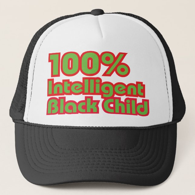 100 % Intelligent Black Truckerkeps (Framsida)