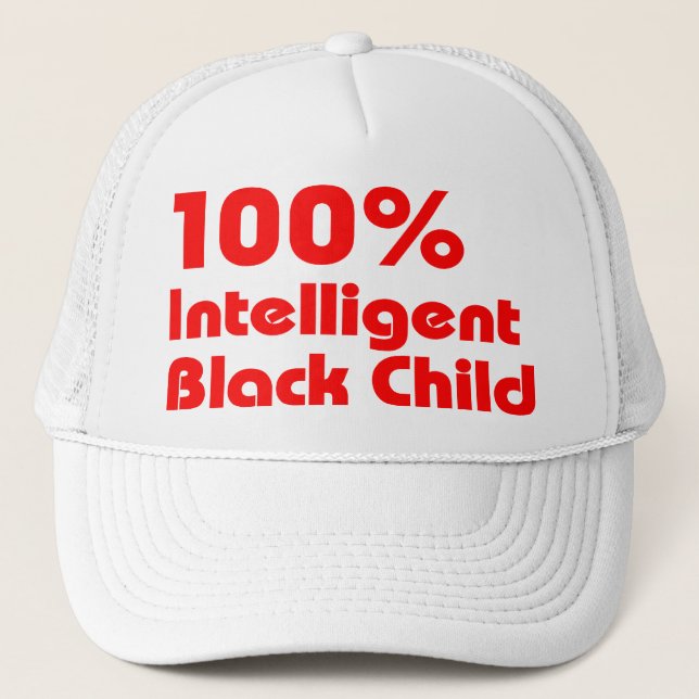 100 % Intelligent Black Truckerkeps (Framsida)