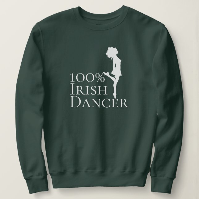 100 % Irish Dancer Hard Shoe Dance T Shirt (Design framsida)