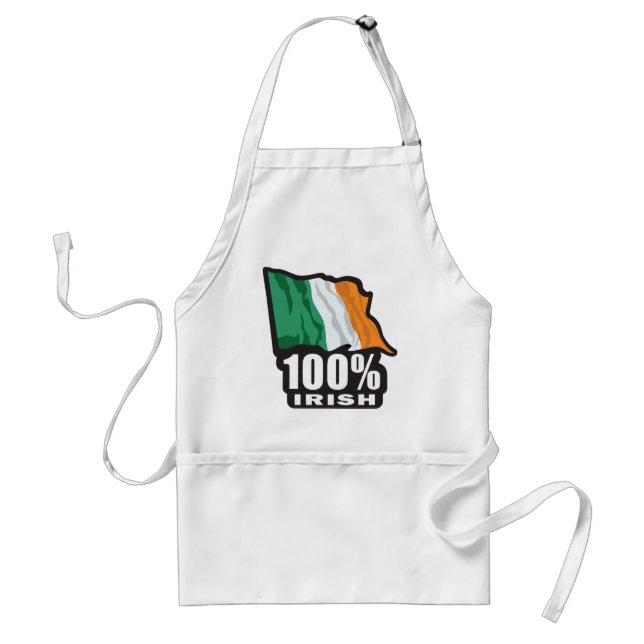 100 %-IRISH FÖRKLÄDE (Framsidan)