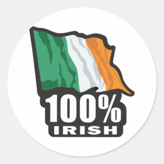 100 %-IRISH RUNT KLISTERMÄRKE