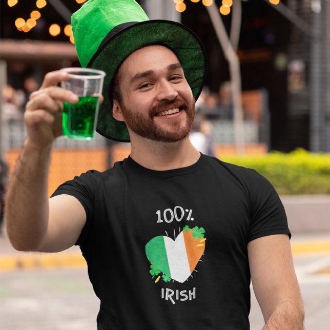 100 % IRISH St. Patrick's Day T Shirt (Skapare uppladdad)