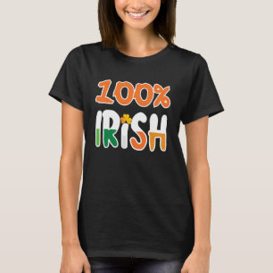 100 irländare 100 Procent Irish St. Patrick' Day T Shirt