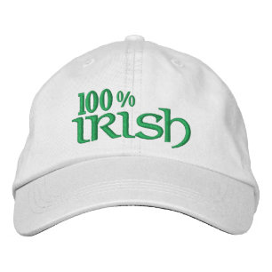 100% IRLÄNDSK hatt Broderad Keps