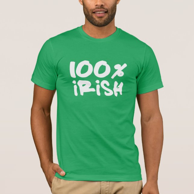 100% irländsk t-shirt (Framsida)