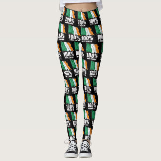 100 % irländska och irländska Flagga Leggings