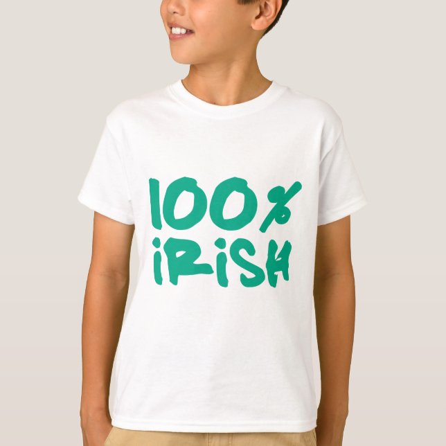 100 % irländska t shirt (Framsida)