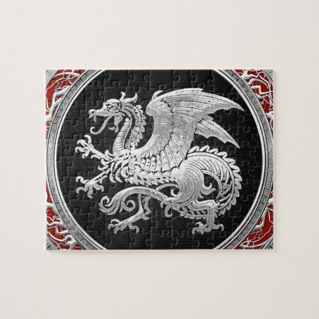 [100] Islands Dragon, Landvæ ttir [Silver] Pussel (Horisontell)