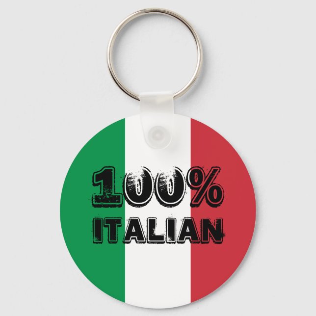 100 % italiensk nyckelkedja nyckelring (Framsida)