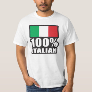 100 % italienska Flagga T Shirt