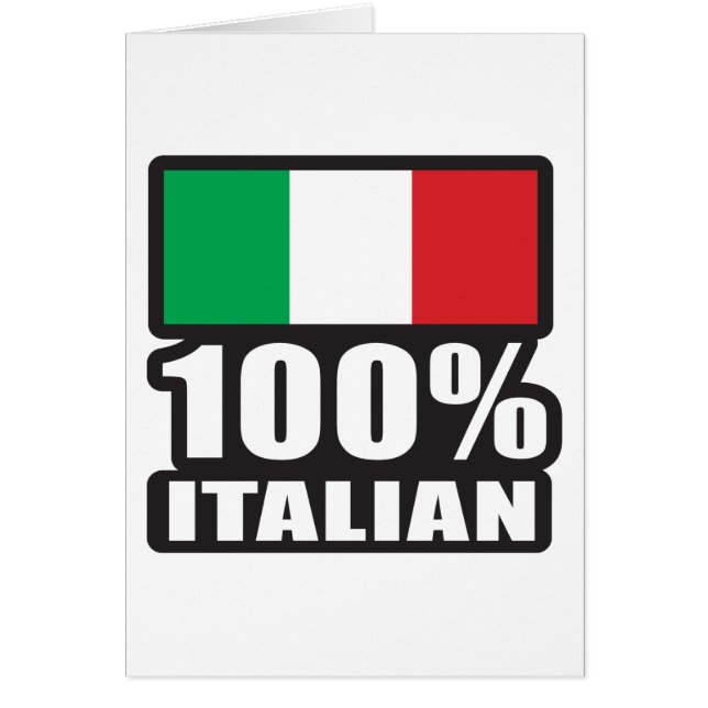 100 % italienska hälsningskort (Framsidan)