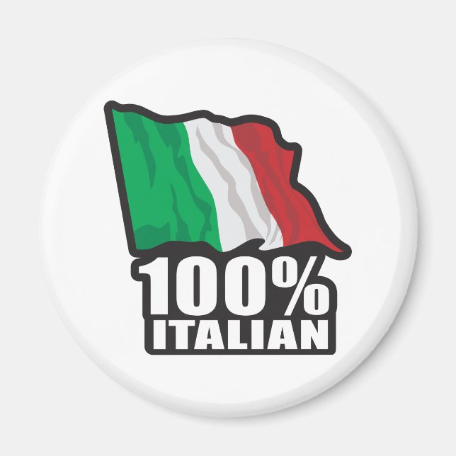 100 % italienska magnet (Framsidan)