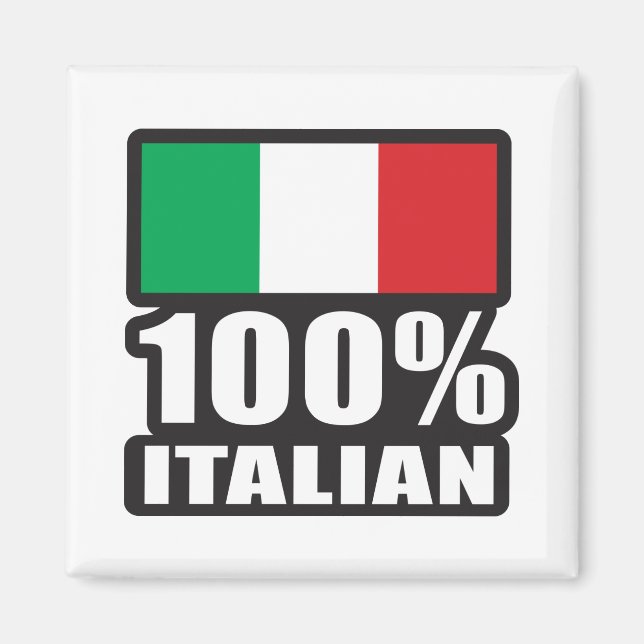 100 % italienska magnet (Framsidan)