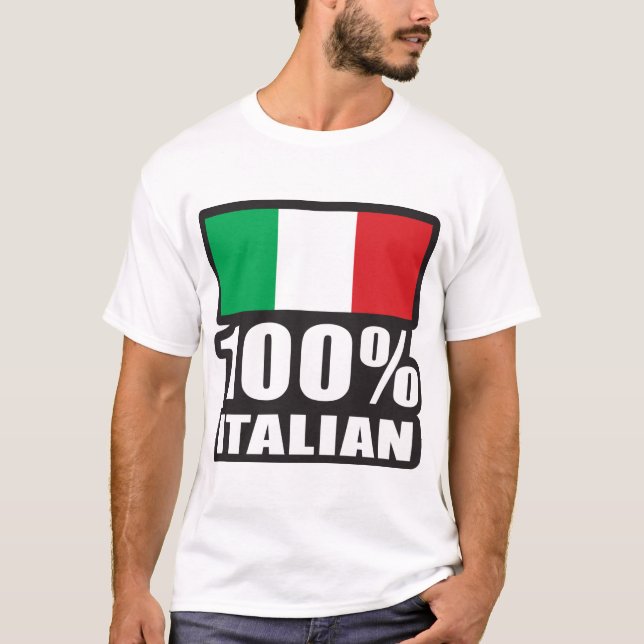 100 %-italienska t shirt (Framsida)