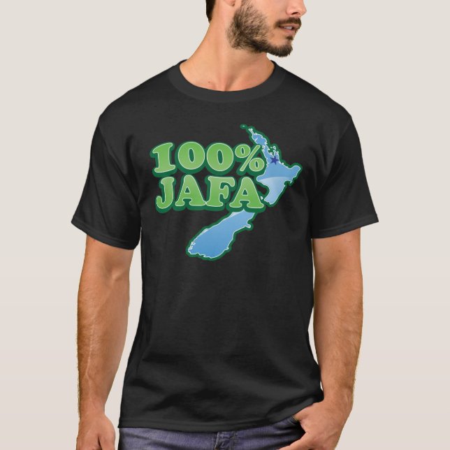 100% JAFA NYAZEELÄNDSK kiwidesign AUCKLAND Tee (Framsida)