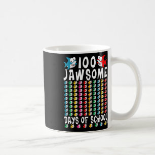 100 Jawsome Days of School Shark 100 Day of Scho Kaffemugg
