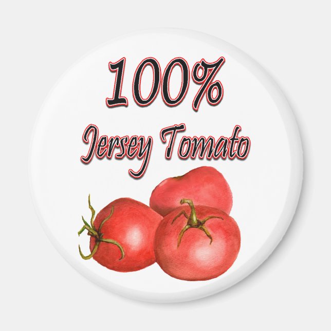 100 % Jersey Tomato Magnet (Framsidan)