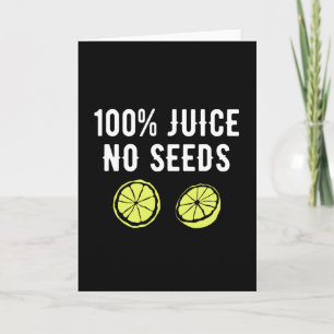 100 % juice på utsäde kort