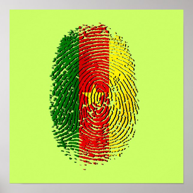 100% Kameruns DNA från Kamerun Poster (Framsidan)