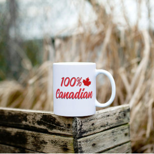 100 % kanadensiska kaffemugg