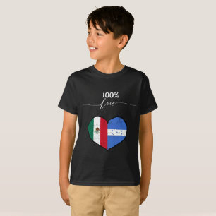 100 Kärlek Honduran och Mexikanska Baby T Shirt