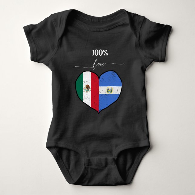 100 Kärlek | Saloran och Mexiko T Shirt (Framsida)
