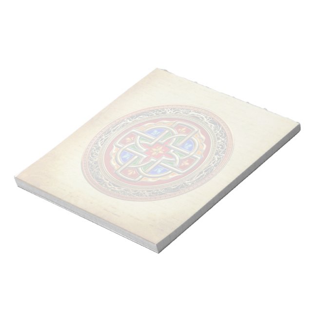 [100] Keltiska Kor [Guld+Enamel] Anteckningsblock (Roterad)