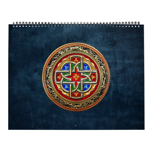 [100] Keltiska Kor [Guld+Enamel] Kalender (Omslag)
