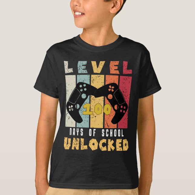 100-klassens upplåsta spelarpojke för coola t shirt (Framsida)